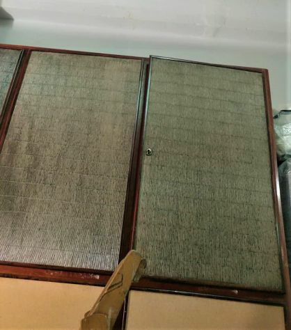 per amatori pezzi d'epoca armadio vintage anni 60 doppio a 5 ante ampio - Foto 4