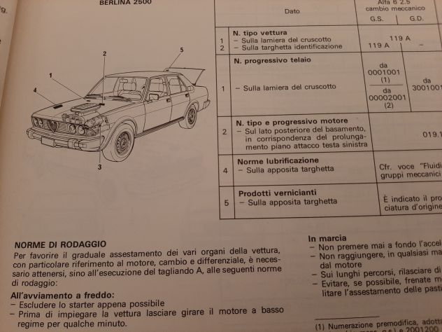 ALFA 6 2000/2500/2500 IE CARATTERISTICHE E PRESCRIZIONI TECNICHE 1983 ORIGINALE - Foto 4