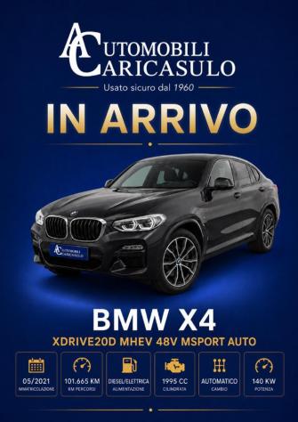 BMW X4 xDrive20d 48V Msport rif. 23909425