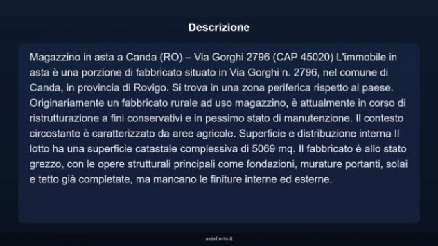 Immobile in asta di 5069 m² in vendita a Canda - Foto 9