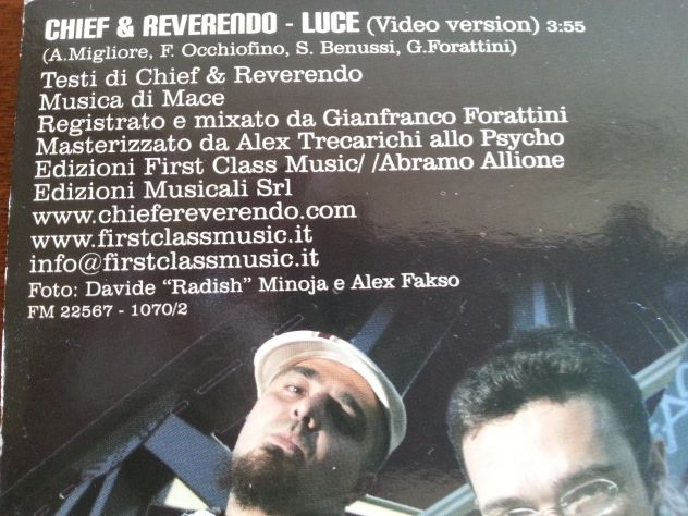 1 CD COME NUOVO,QUASI INTROVABILE,FUNZIONANTE,ORIGINALE,COMPLETO:CHIEF E REVEREN - Foto 4