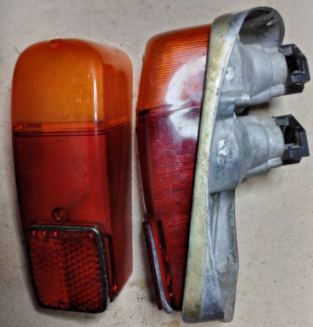 FANALE POSTERIORE E SOLO TRASPARENTE PER FIAT 600 ANNI 50 - ALTISSIMO E ARES