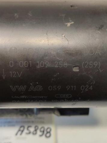MOTORINO D' AVVIAMENTO AUDI A6 Avant Serie C6 (4F5) 059911024 0001109258 BMK diesel 2967 (0412) - Foto 2