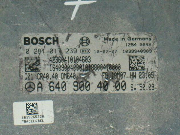0281017239 ECU MERCEDES CLASSE-A 2.0 A6409004000 0281017239 CR40.40 - Foto 2
