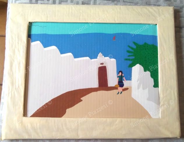 Quadro di Simone Piazzesi - LUNEDÌ MATTINA IN GRECIA (2022)