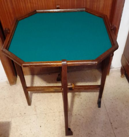 tavolino inglese da gioco revertable pieghevole 72x62x62 - Foto 9