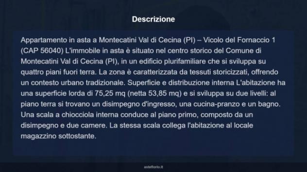 Immobile in asta di 73 m² in vendita a Montecatini Val di Cecina - Foto 14