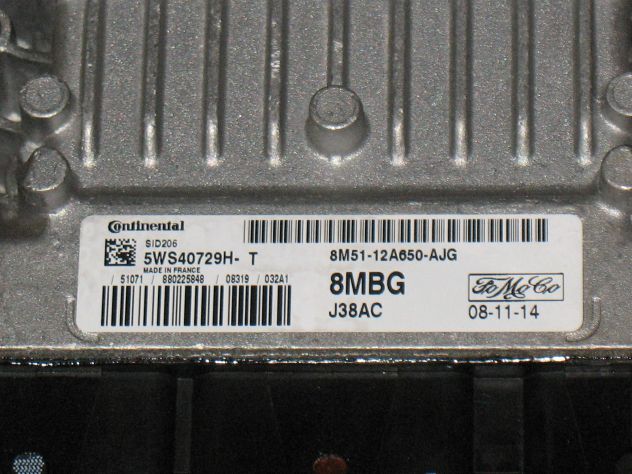 5WS40729HT ECU FOCUS S-MAX SID206 8MBG 5WS40729H-T 8M5112A650AJG 8M51-12A650-AJG - Foto 2