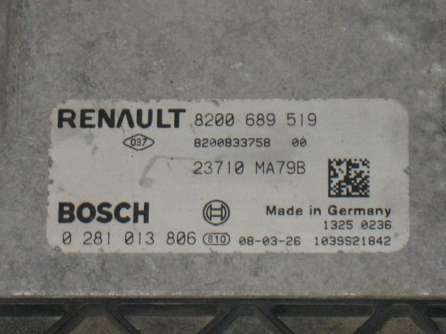 0281013806 ECU RENAULTT MASCOT 3.0 EDC16C41-4.2 8200689519 8200833758 23710MA79B - Foto 2