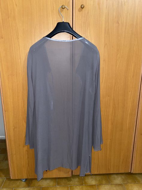 UN COPRI ABITO/VESTITO COME NUOVO LEGGERO ESTIVO TRASPARENTE LUNGO VINTAGE GRIGI - Foto 10