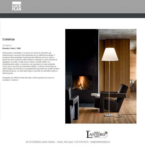 Lampada COSTANZA terra LUCEPLAN casa ufficio studio pronta consegna - Foto 2