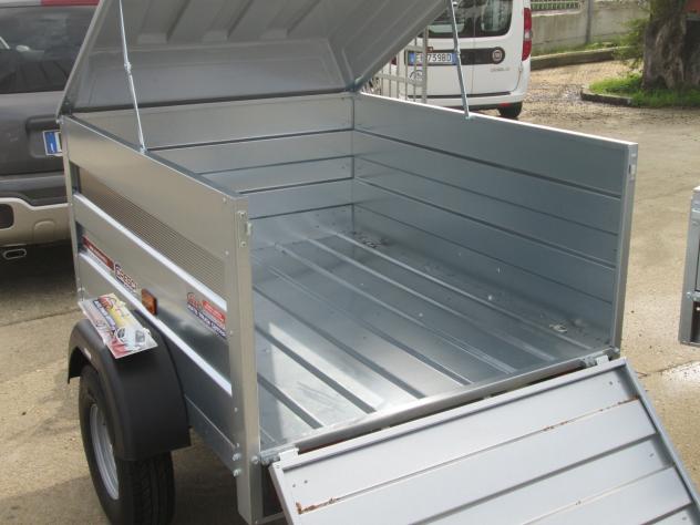 Rimorchio Cresci H4 750/600 Kg cm142x111x80H con freni - Foto 9