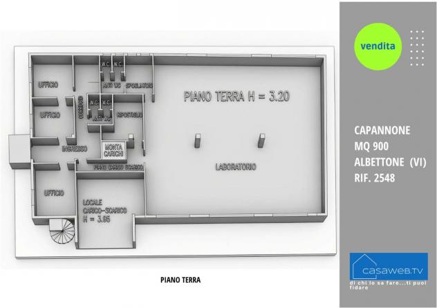 2548 - Capannone 900 mq ad Albettone (VI) Rif. 2548 - Foto 14