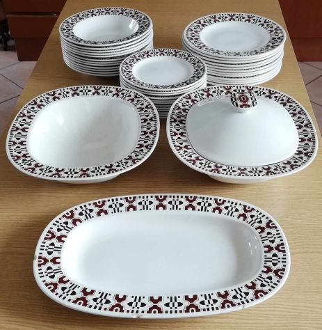 Servizio piatti Richard Ginori - Laveno da 40 pezzi, anni 60 dinner set - Foto 2