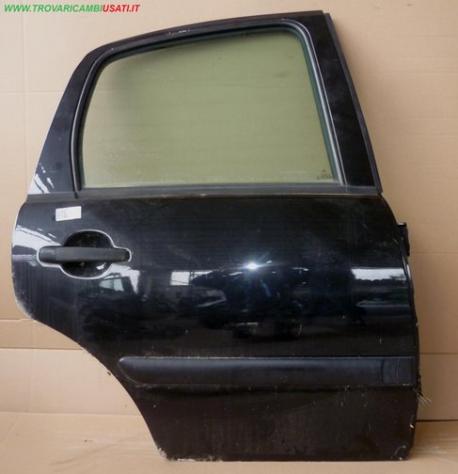 PORTA POST.D. NERO MET. C/ALZ. MAN. E SERR.  Carrozzeria  Lamierati esterni  Porte  Porta post. dx. CITROEN - C3 5 porte - 01-03-2002 - 01-09-2009