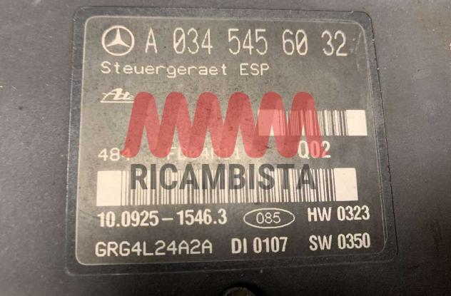 A0345456032 Mercedes Classe C 320 centralina gruppo pompa ABS - Foto 2