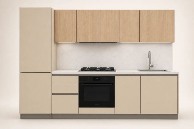 Cucina ALBA 363 cm nuova con elettrodomestici