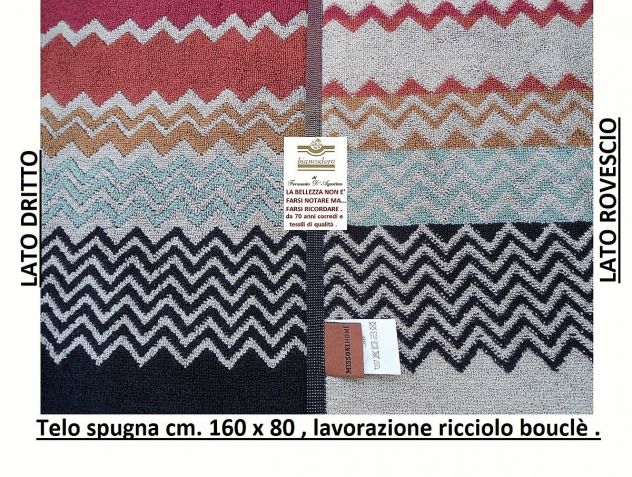 TELI SPUGNA MISSONI 3 MODELLI , mare , bagno , piscina ecc. - Foto 9