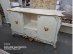 Credenza pandografata stile barocco classico foglia oro con spedizione