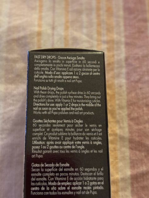1 CONFEZIONE NUOVA BARATTOLO GOCCE ASCIUGA SMALTO”PUPA”FAST DRY DROPS - Foto 4