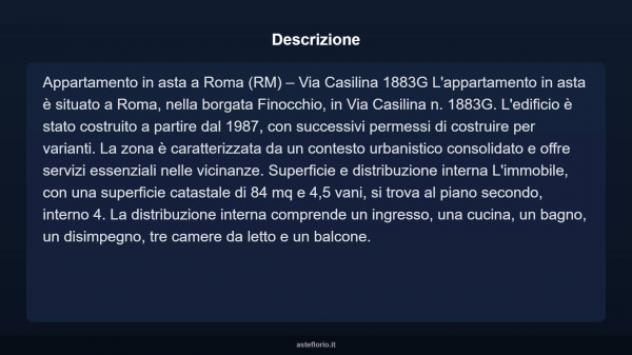 Immobile in asta di 84 m² in vendita a Roma - Foto 4