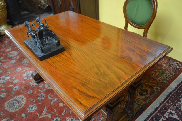 Antico scrittoio dei primi del 900 stile Rinascimentale - Foto 5