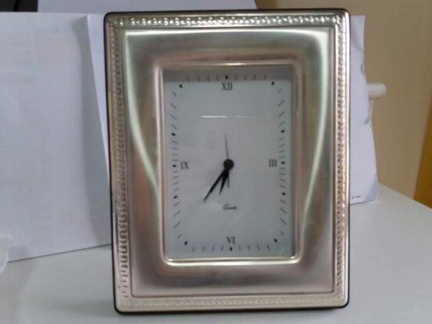 OROLOGIO con CORNICE ( ARGENTO ) - Foto 3