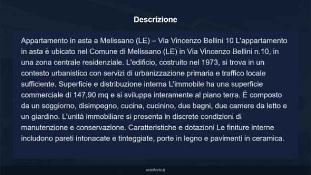 Immobile in asta di 147 m² in vendita a Melissano - Foto 13
