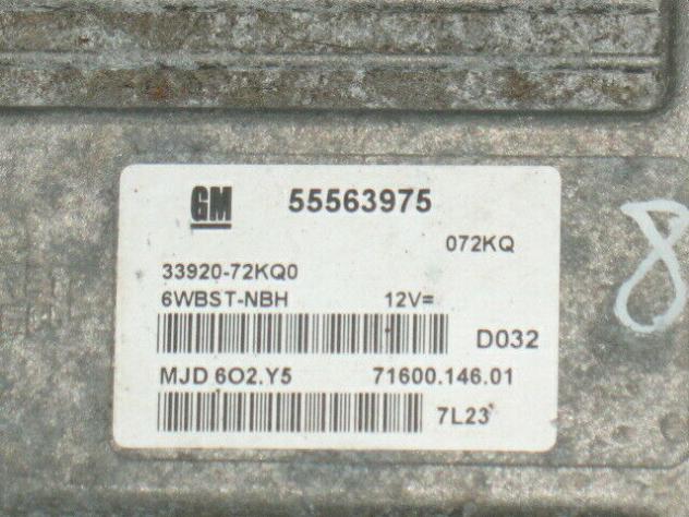 55563975 ECU SUZUKI SWIFT MARELLI GM 55563975 7160014603, 3392072KQ1 - Foto 2