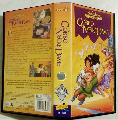 VHS IL GOBBO DI NOTRE DAME WALT DISNEY I CLASSICI VIDEOCASSETTA + LA BUSTA 1997 - Foto 3