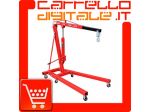 Gru idraulica Pieghevole 2000 kg - gruetta officina per sollevamento motori