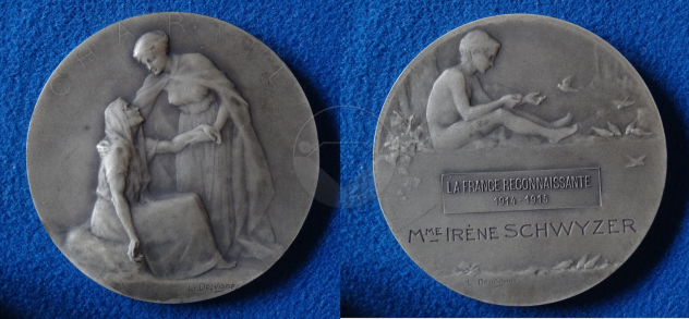 FRANCIA Medaglia d'argento 1915 - Foto 2