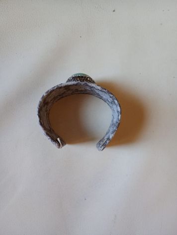Bracciale donna semi rigido con Pietra in Giada – VINTAGE - certificato - Foto 3