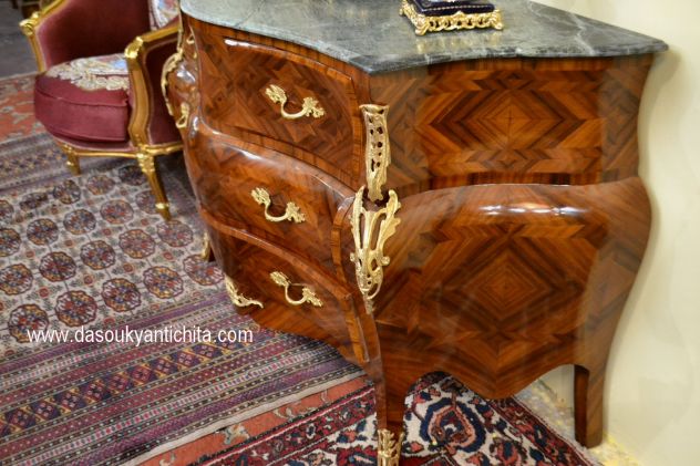 Commode-cassettone stile Luigi XV cm. 150 cm. - Foto 8