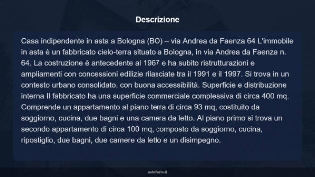 Immobile in asta di 400 m² con più di 5 locali e box auto in vendita a Bologna - Foto 9