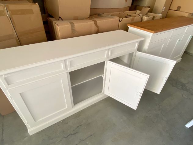 NUOVA CREDENZA DI VERO LEGNO CON 3 PORTE E 3 CASSETTI - Foto 9