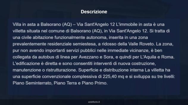 Immobile in asta di 225 m² in vendita a Balsorano - Foto 18