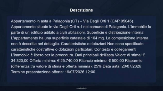 Immobile in asta di 104 m² in vendita a Palagonia - Foto 18