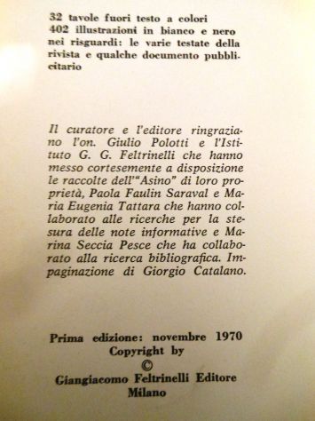 L'ASINO E' IL POPOLO: UTILE, PAZIENTE E BASTONATO, PODRECCA E GALANTARA, 1^ Ed. - Foto 5