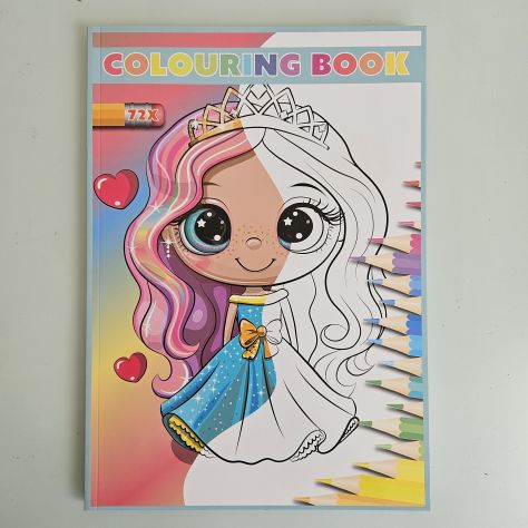 Libro da Colorare, Colouring Book - Principessa A4 - 2026 - TRACCIATA!! - Foto 7