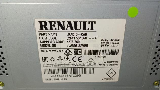 NAVIGATORE DACIA Duster Serie 281153136R H4M730 (1724) - Foto 2