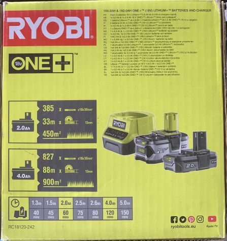 MOTOSEGA RYOBI 18V + 2 BATTERIE + CARICATORE - Foto 6