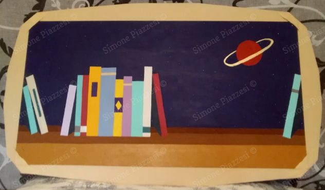 Quadro di Simone Piazzesi - SCAFFALE SIDERALE #2 (2023)