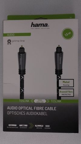 Cavo fibra ottica Hama ORIGINALE NUOVO