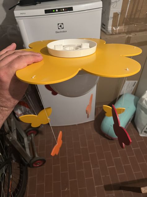 Lampadario farfalle a soffitto per cameretta bambini