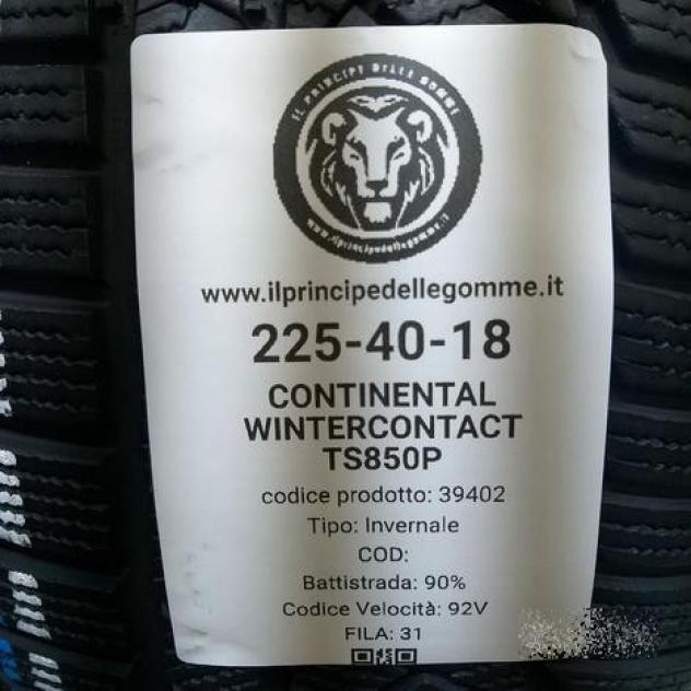 2 gomme 225 40 18 continental a39402 - Foto 2