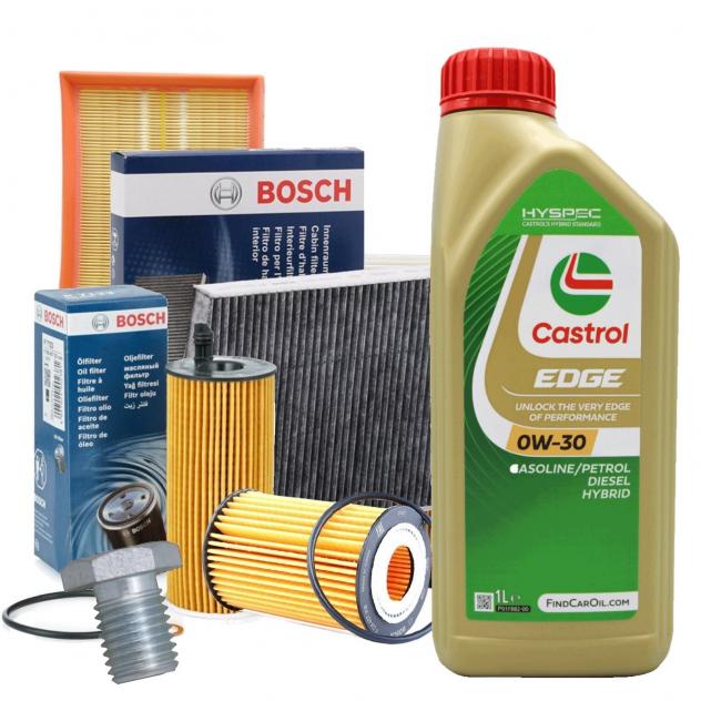 Kit Tagliando + Olio Motore Boscktb029+Cast0W30