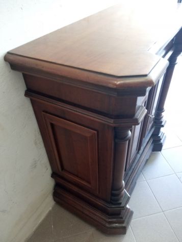 Mobile consolle porta TV in legno di Noce - Foto 2