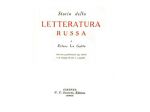 Storia della letteratura russa