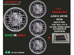 Cerchi RAY crome 4,5x12 4x190 fiat 500 l f r